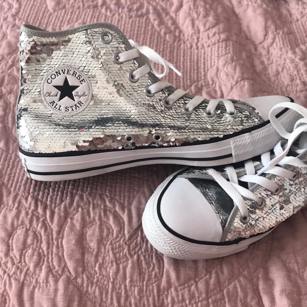 SEQUIN HIGH TOPS